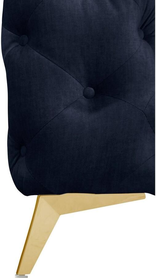 Leonique Chesterfield-bank Glynis L-vorm luxueuze capitonnage moderne chesterfield look kleur van de poten ter keuze - Foto 2