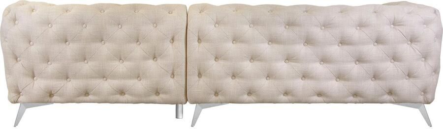 Leonique Chesterfield-bank Glynis L-vorm luxueuze capitonnage moderne chesterfield look kleur van de poten ter keuze - Foto 13