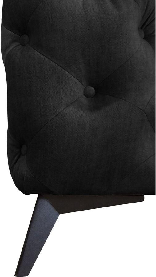 Leonique Chesterfield-bank Glynis L-vorm luxueuze capitonnage moderne chesterfield look kleur van de poten ter keuze - Foto 2