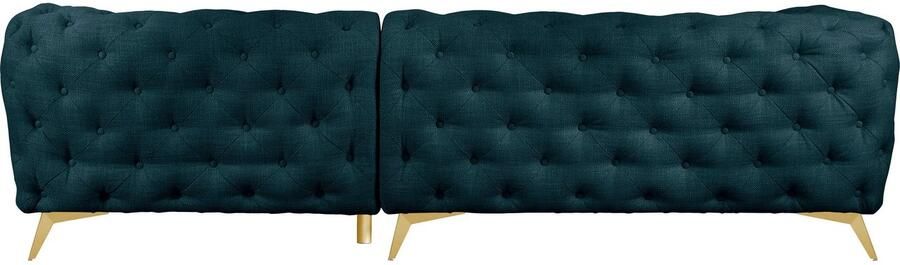 Leonique Chesterfield-bank Glynis L-vorm luxueuze capitonnage moderne chesterfield look kleur van de poten ter keuze - Foto 11