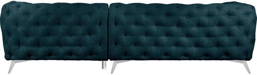 Leonique Chesterfield-bank Glynis L-vorm luxueuze capitonnage moderne chesterfield look kleur van de poten ter keuze - Foto 11