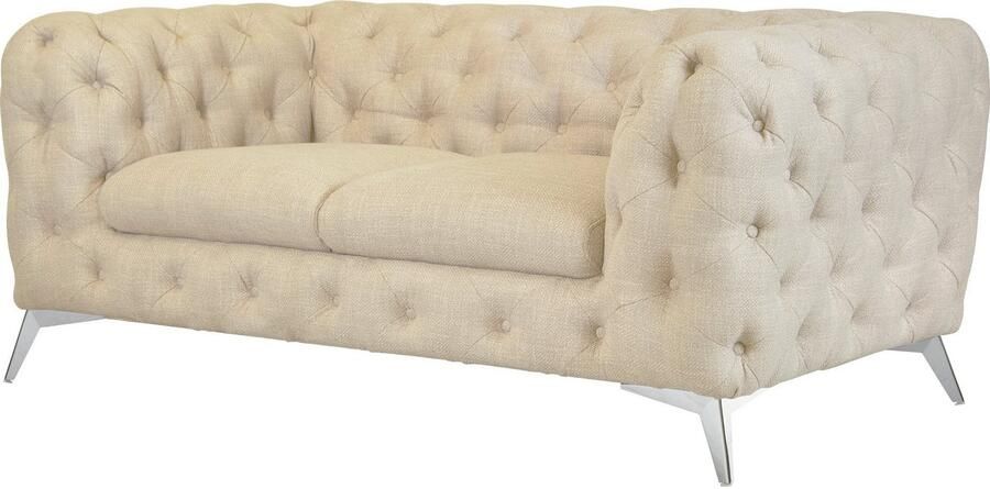 Leonique Chesterfield-bank Glynis luxueuze capitonnage moderne chesterfield look kleur van de poten ter keuze - Foto 10