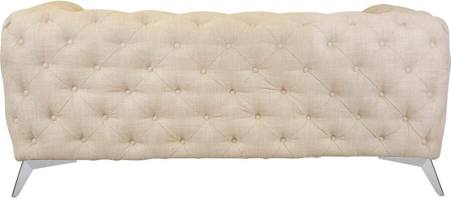 Leonique Chesterfield-bank Glynis luxueuze capitonnage moderne chesterfield look kleur van de poten ter keuze - Foto 12