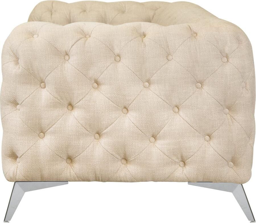 Leonique Chesterfield-bank Glynis luxueuze capitonnage moderne chesterfield look kleur van de poten ter keuze - Foto 2