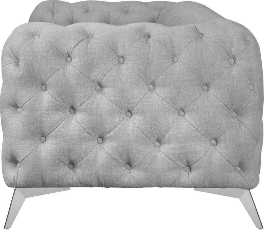 Home affaire Chesterfield-bank Glynis luxueuze capitonnage moderne chesterfield look kleur van de poten ter keuze - Foto 2