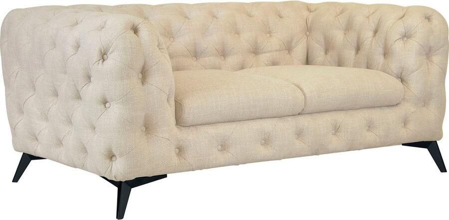 Leonique Chesterfield-bank Glynis luxueuze capitonnage moderne chesterfield look kleur van de poten ter keuze - Foto 11