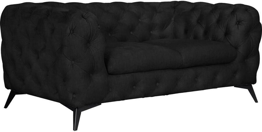 Leonique Chesterfield-bank Glynis luxueuze capitonnage moderne chesterfield look kleur van de poten ter keuze - Foto 6