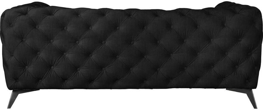 Home affaire Chesterfield-bank Glynis luxueuze capitonnage moderne chesterfield look kleur van de poten ter keuze - Foto 6