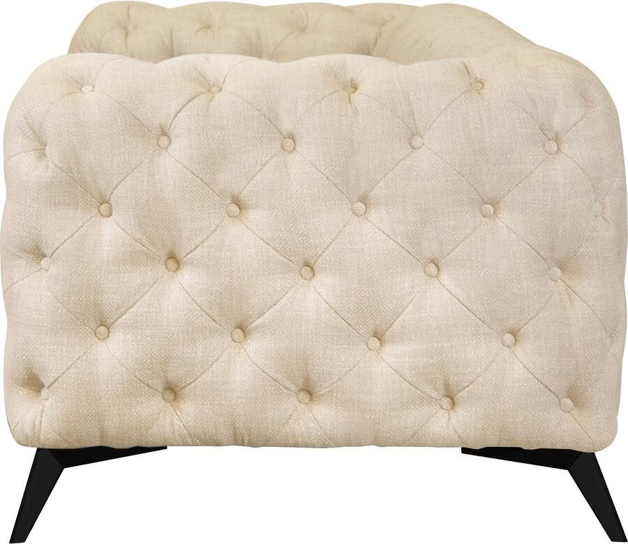 Leonique Chesterfield-bank Glynis luxueuze capitonnage moderne chesterfield look kleur van de poten ter keuze - Foto 2