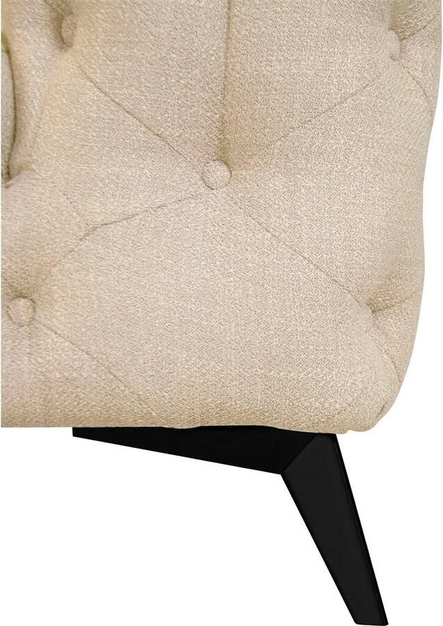 Leonique Chesterfield-bank Glynis luxueuze capitonnage moderne chesterfield look kleur van de poten ter keuze - Foto 6