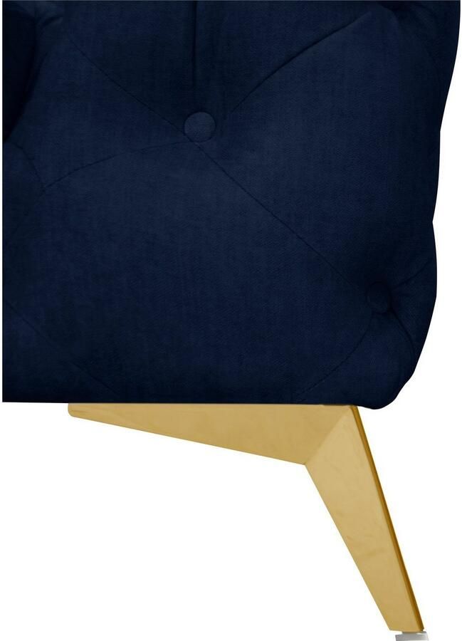 Leonique Chesterfield-bank Glynis luxueuze capitonnage moderne chesterfield look kleur van de poten ter keuze - Foto 4