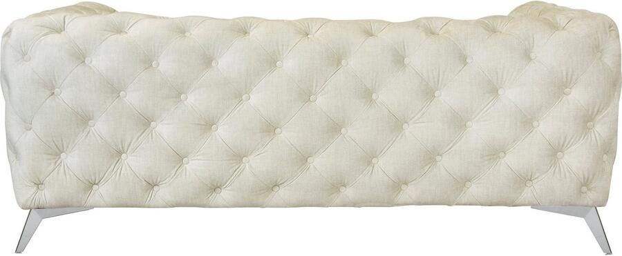 Leonique Chesterfield-bank Glynis luxueuze capitonnage moderne chesterfield look kleur van de poten ter keuze - Foto 12