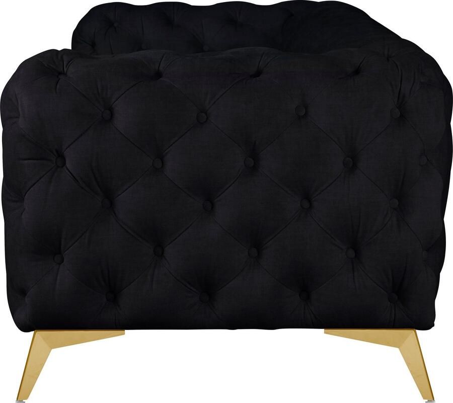 Home affaire Chesterfield-bank Glynis luxueuze capitonnage moderne chesterfield look kleur van de poten ter keuze - Foto 2