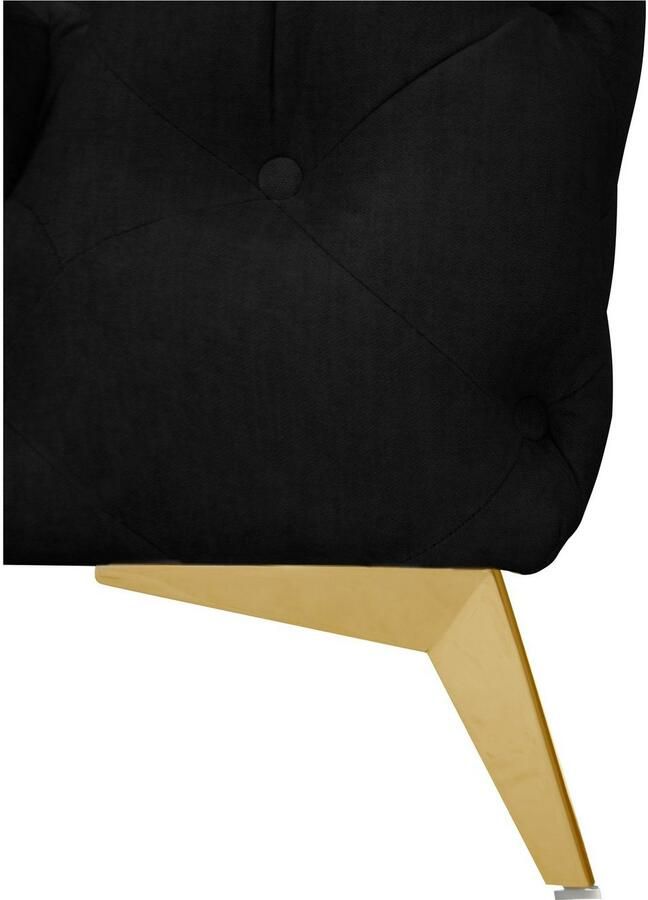 Leonique Chesterfield-bank Glynis luxueuze capitonnage moderne chesterfield look kleur van de poten ter keuze - Foto 4