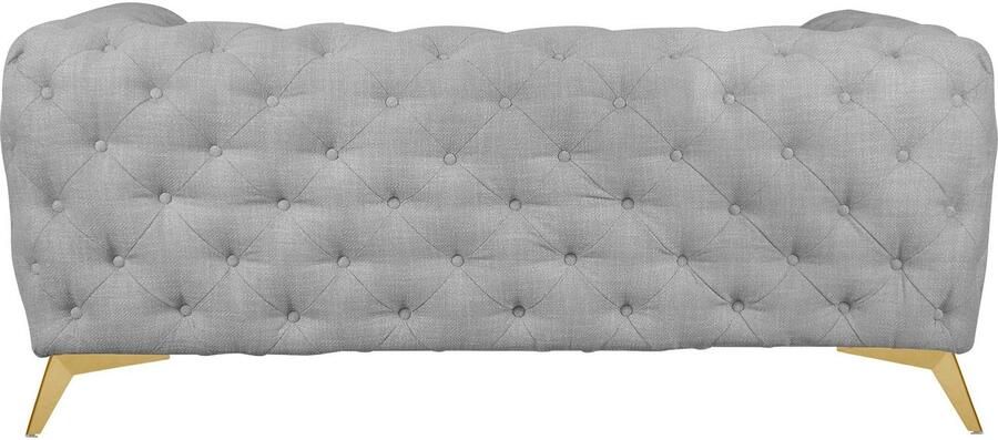 Leonique Chesterfield-bank Glynis luxueuze capitonnage moderne chesterfield look kleur van de poten ter keuze - Foto 11