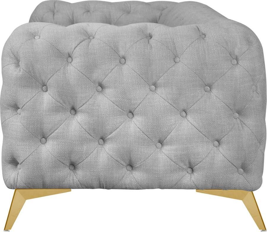 Home affaire Chesterfield-bank Glynis luxueuze capitonnage moderne chesterfield look kleur van de poten ter keuze - Foto 2