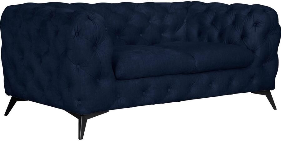 Leonique Chesterfield-bank Glynis luxueuze capitonnage moderne chesterfield look kleur van de poten ter keuze - Foto 6
