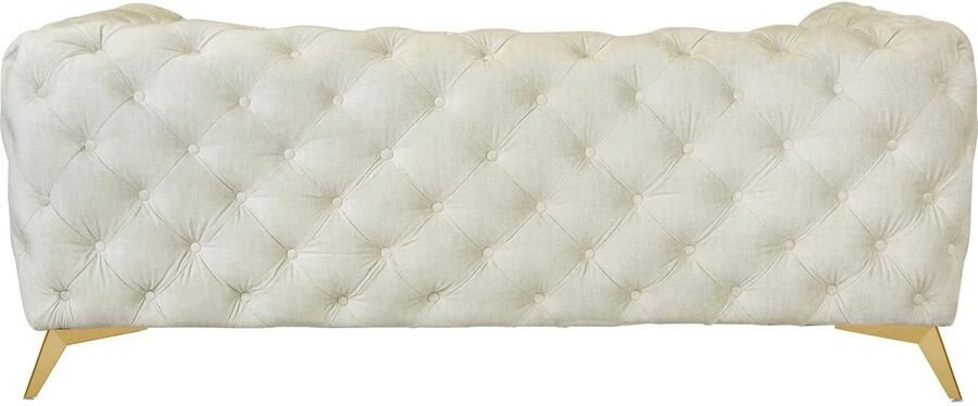 Home affaire Chesterfield-bank Glynis luxueuze capitonnage moderne chesterfield look kleur van de poten ter keuze - Foto 7