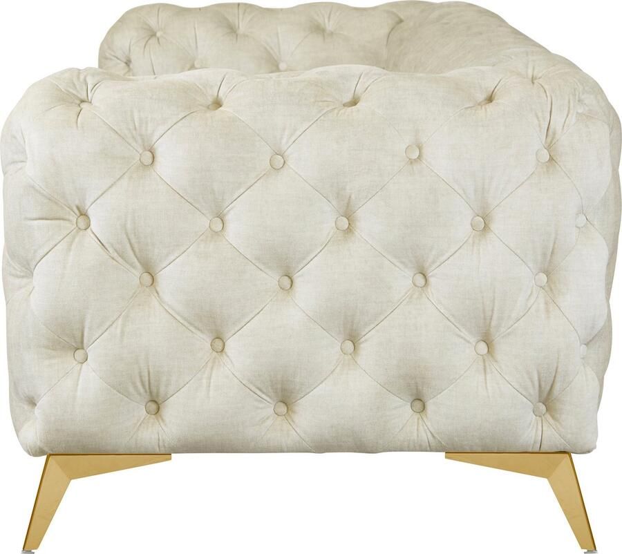 Home affaire Chesterfield-bank Glynis luxueuze capitonnage moderne chesterfield look kleur van de poten ter keuze - Foto 2