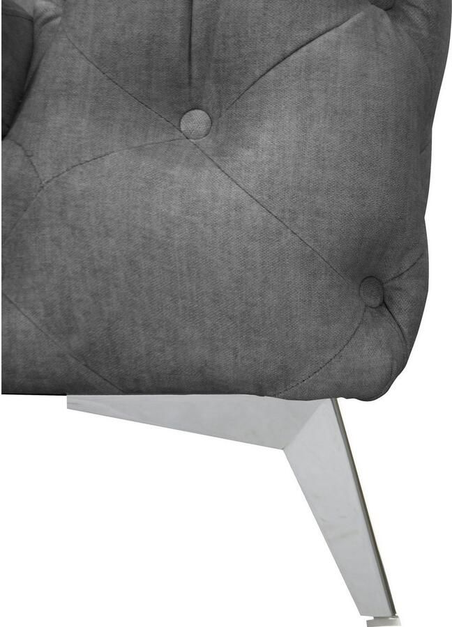 Leonique Chesterfield-bank Glynis luxueuze capitonnage moderne chesterfield look kleur van de poten ter keuze - Foto 3