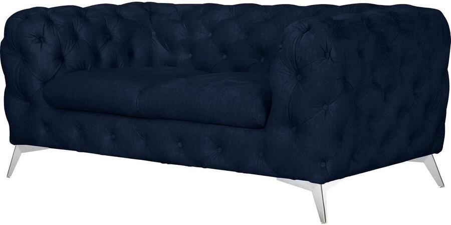 Home affaire Chesterfield-bank Glynis luxueuze capitonnage moderne chesterfield look kleur van de poten ter keuze - Foto 6