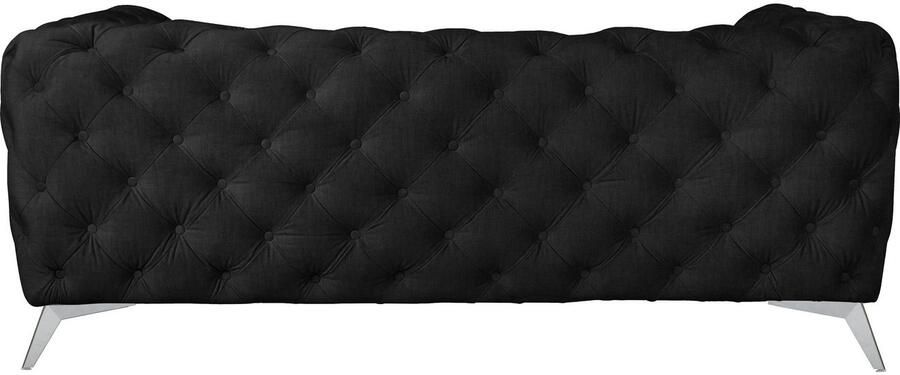 Home affaire Chesterfield-bank Glynis luxueuze capitonnage moderne chesterfield look kleur van de poten ter keuze - Foto 7