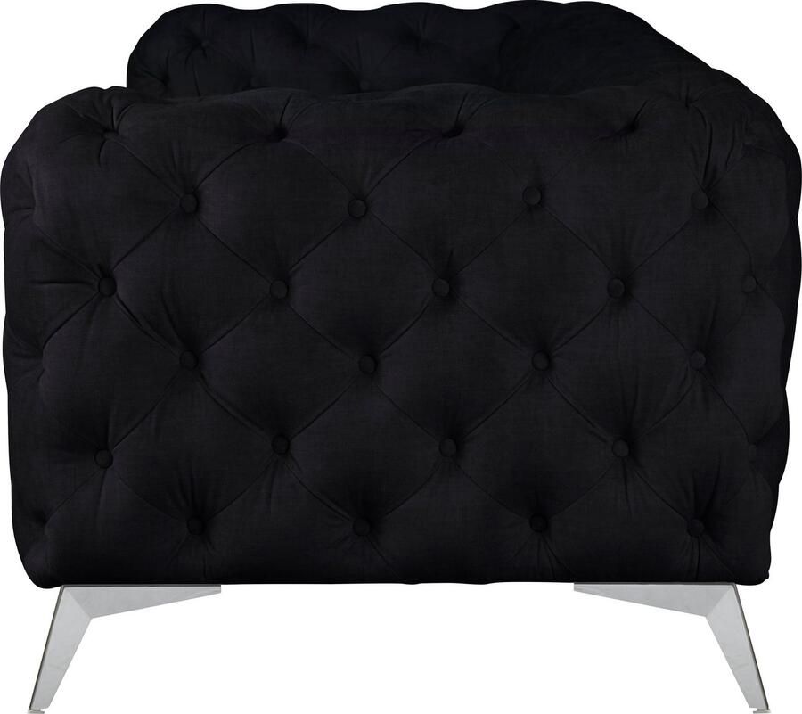 Home affaire Chesterfield-bank Glynis luxueuze capitonnage moderne chesterfield look kleur van de poten ter keuze - Foto 2