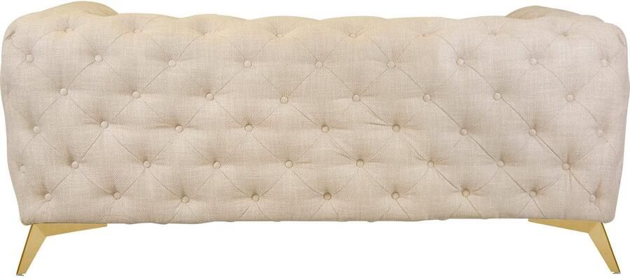 Leonique Chesterfield-bank Glynis luxueuze capitonnage moderne chesterfield look kleur van de poten ter keuze - Foto 12