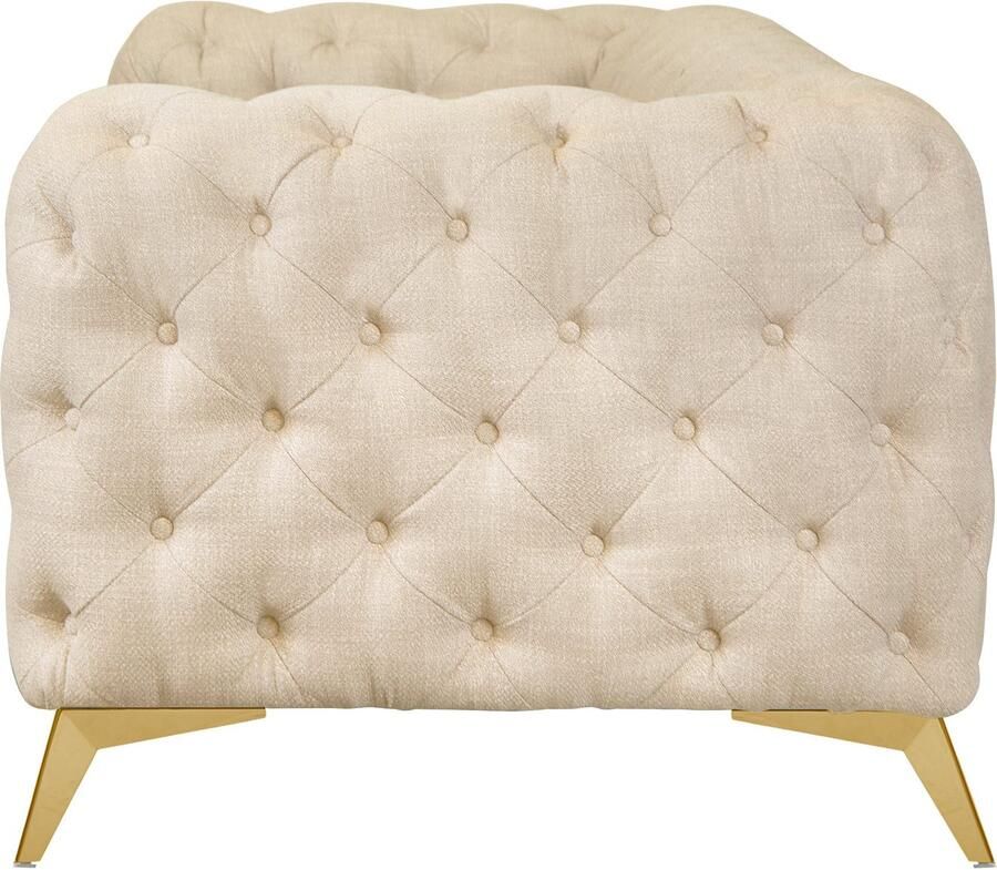 Leonique Chesterfield-bank Glynis luxueuze capitonnage moderne chesterfield look kleur van de poten ter keuze - Foto 2