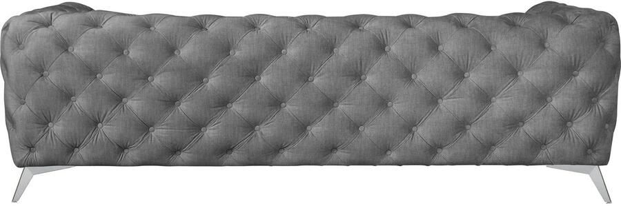 Home affaire Chesterfield-bank Glynis luxueuze capitonnage moderne chesterfield look kleur van de poten ter keuze - Foto 7