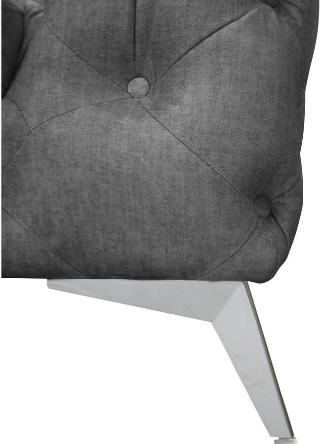 Leonique Chesterfield-bank Glynis luxueuze capitonnage moderne chesterfield look kleur van de poten ter keuze - Foto 2