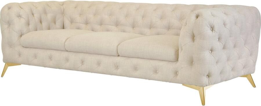 Leonique Chesterfield-bank Glynis luxueuze capitonnage moderne chesterfield look kleur van de poten ter keuze - Foto 10