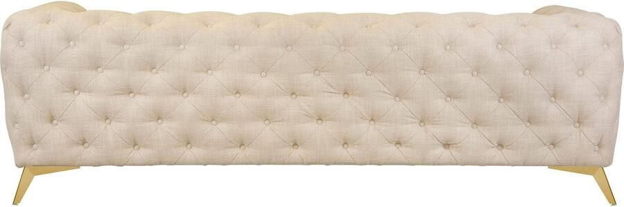 Leonique Chesterfield-bank Glynis luxueuze capitonnage moderne chesterfield look kleur van de poten ter keuze - Foto 12