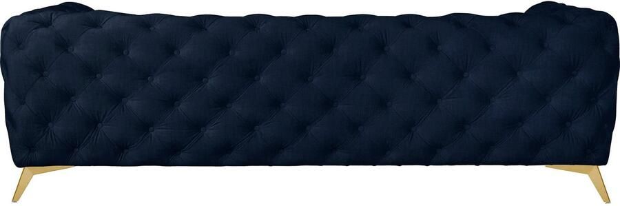 Home affaire Chesterfield-bank Glynis luxueuze capitonnage moderne chesterfield look kleur van de poten ter keuze - Foto 7