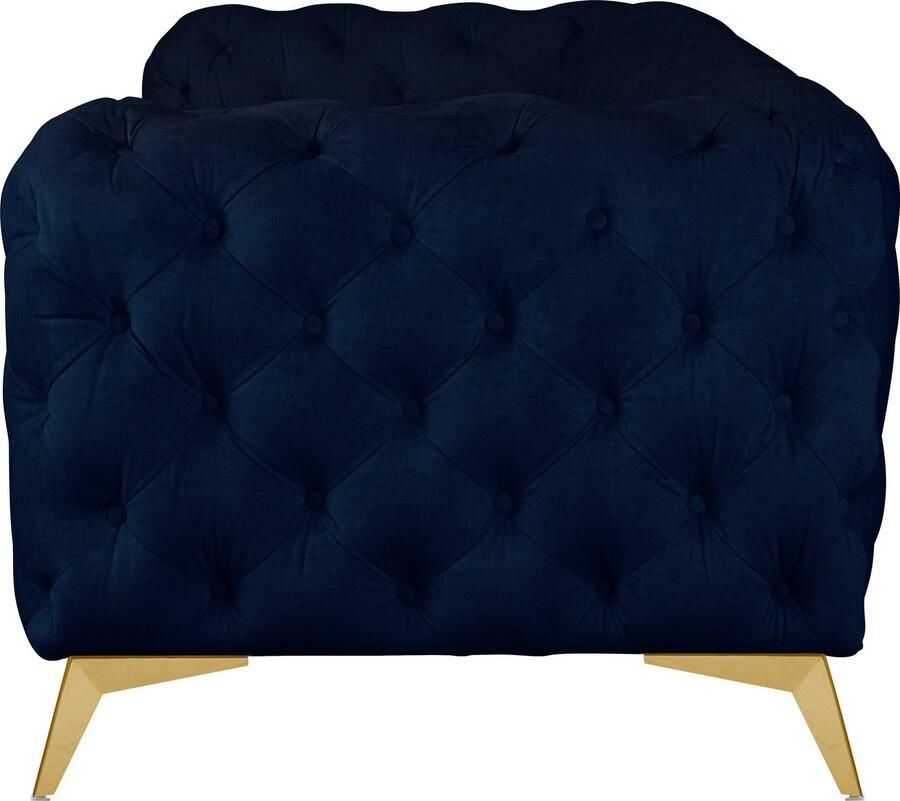 Home affaire Chesterfield-bank Glynis luxueuze capitonnage moderne chesterfield look kleur van de poten ter keuze - Foto 2
