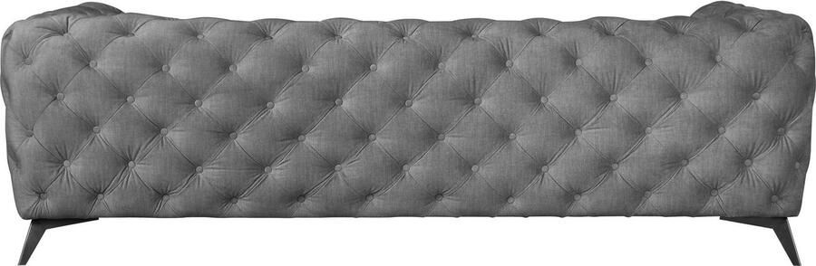 Leonique Chesterfield-bank Glynis luxueuze capitonnage moderne chesterfield look kleur van de poten ter keuze - Foto 12