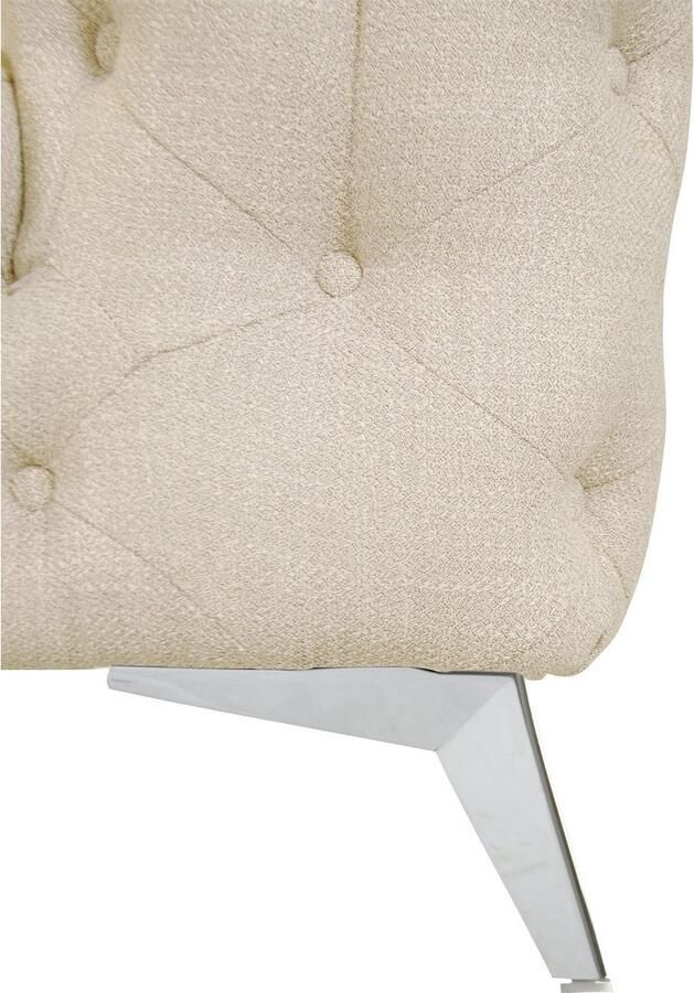 Leonique Chesterfield-bank Glynis luxueuze capitonnage moderne chesterfield look kleur van de poten ter keuze - Foto 2