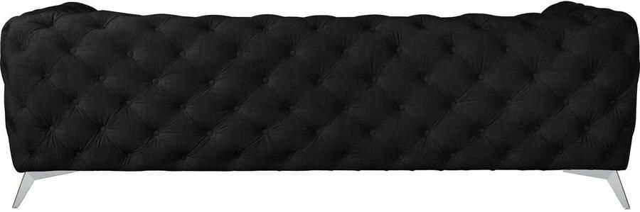 Home affaire Chesterfield-bank Glynis luxueuze capitonnage moderne chesterfield look kleur van de poten ter keuze - Foto 7