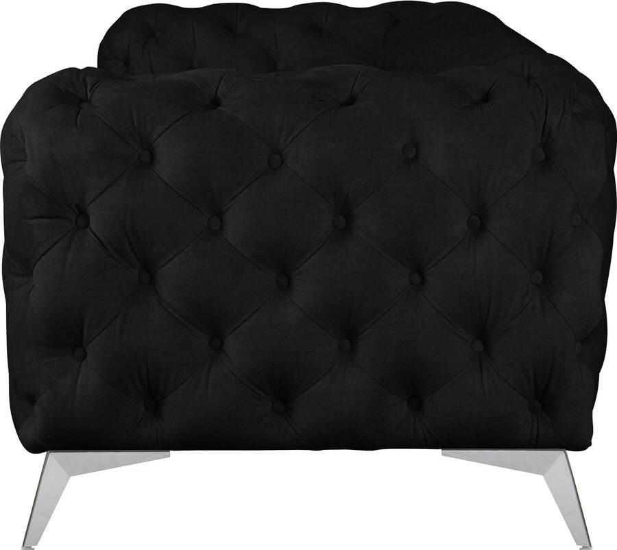 Home affaire Chesterfield-bank Glynis luxueuze capitonnage moderne chesterfield look kleur van de poten ter keuze - Foto 2