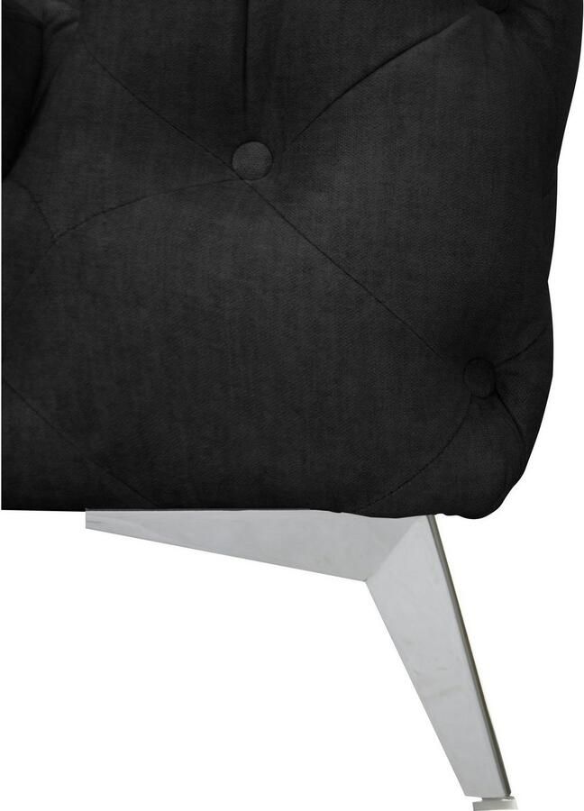 Leonique Chesterfield-bank Glynis luxueuze capitonnage moderne chesterfield look kleur van de poten ter keuze