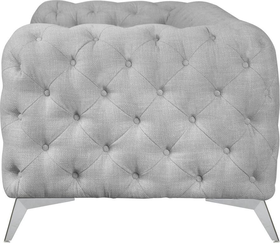 Home affaire Chesterfield-bank Glynis luxueuze capitonnage moderne chesterfield look kleur van de poten ter keuze - Foto 2