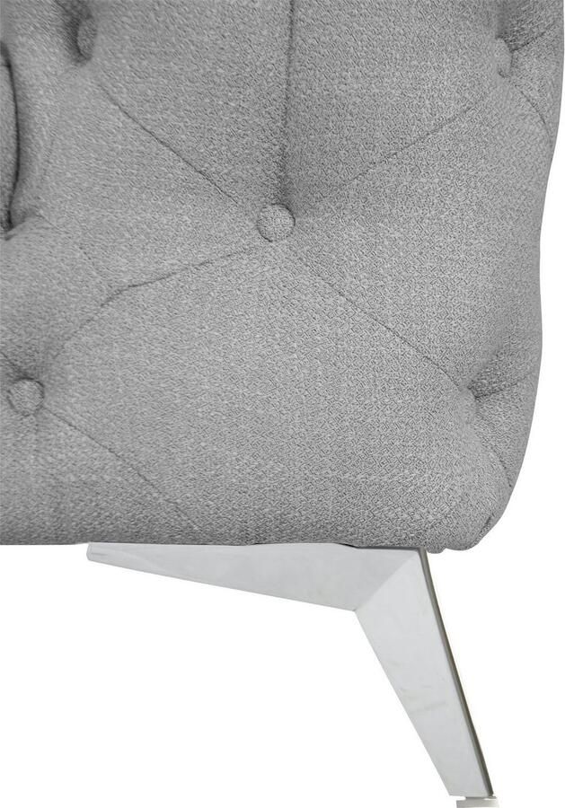 Leonique Chesterfield-bank Glynis luxueuze capitonnage moderne chesterfield look kleur van de poten ter keuze - Foto 2