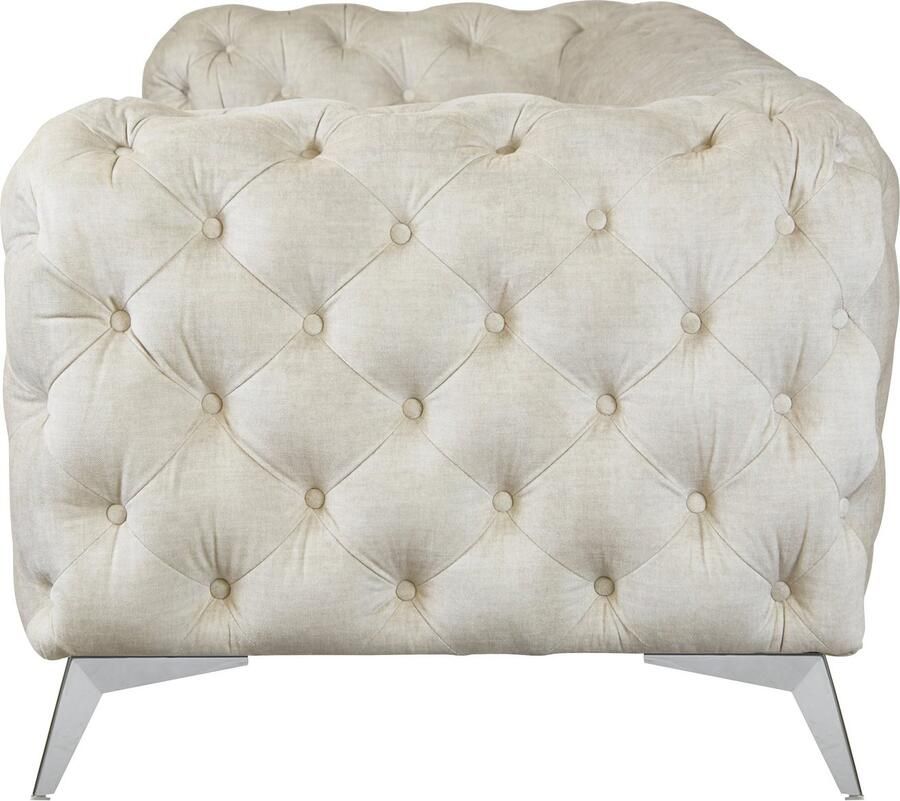Home affaire Chesterfield-bank Glynis luxueuze capitonnage moderne chesterfield look kleur van de poten ter keuze - Foto 2