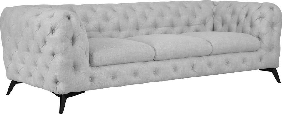 Leonique Chesterfield-bank Glynis luxueuze capitonnage moderne chesterfield look kleur van de poten ter keuze - Foto 12
