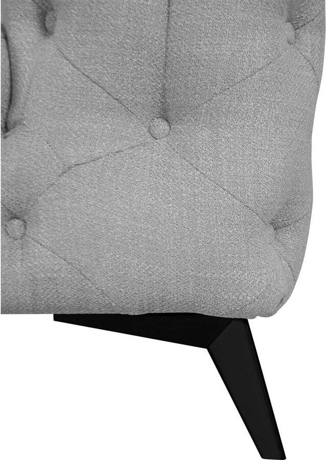 Leonique Chesterfield-bank Glynis luxueuze capitonnage moderne chesterfield look kleur van de poten ter keuze - Foto 3