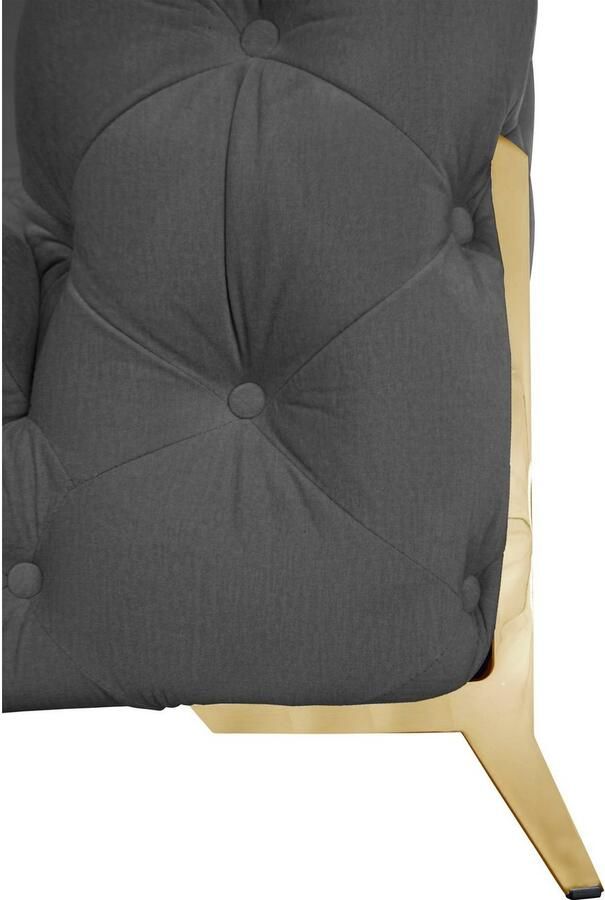 Leonique Chesterfield-fauteuil Amaury Fauteuil luxueuze capitonnage moderne chesterfield look kleur van de poten ter keuze - Foto 4