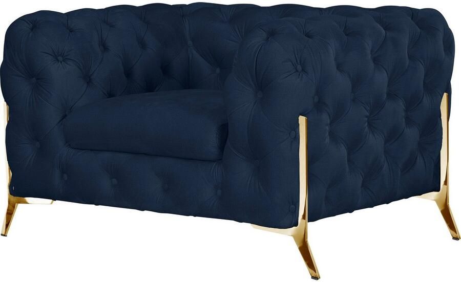 Home affaire Chesterfield-fauteuil Amaury Fauteuil luxueuze capitonnage moderne chesterfield look kleur van de poten ter keuze - Foto 6