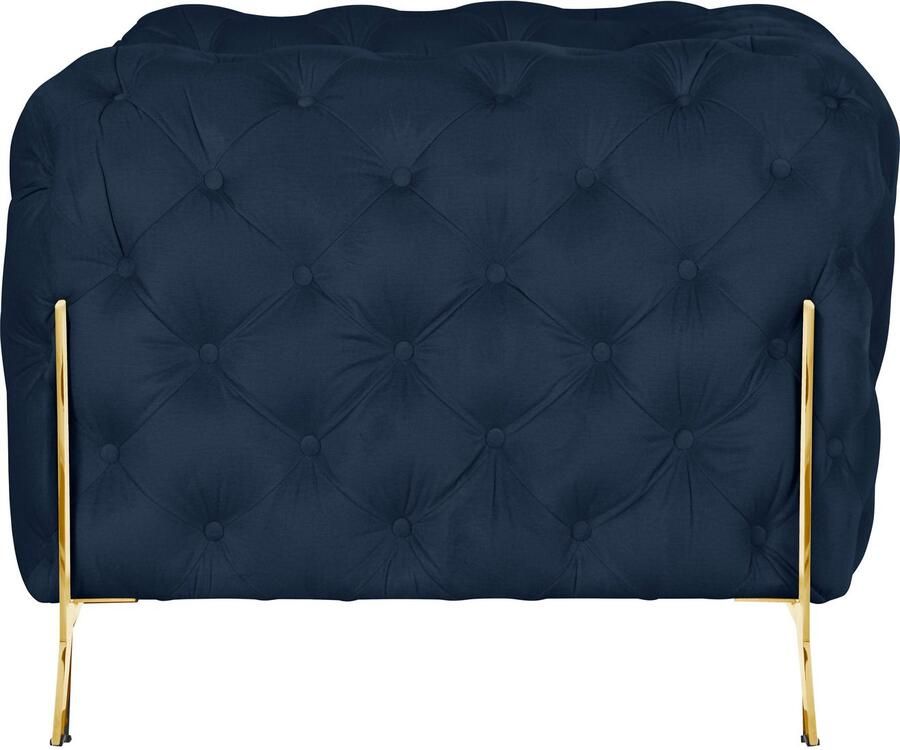 Home affaire Chesterfield-fauteuil Amaury Fauteuil luxueuze capitonnage moderne chesterfield look kleur van de poten ter keuze - Foto 4