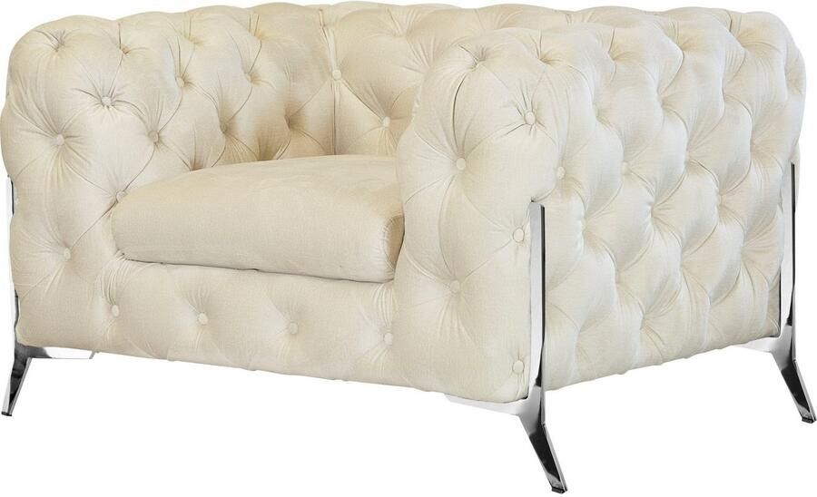 Leonique Chesterfield-fauteuil Amaury Fauteuil luxueuze capitonnage moderne chesterfield look kleur van de poten ter keuze - Foto 8