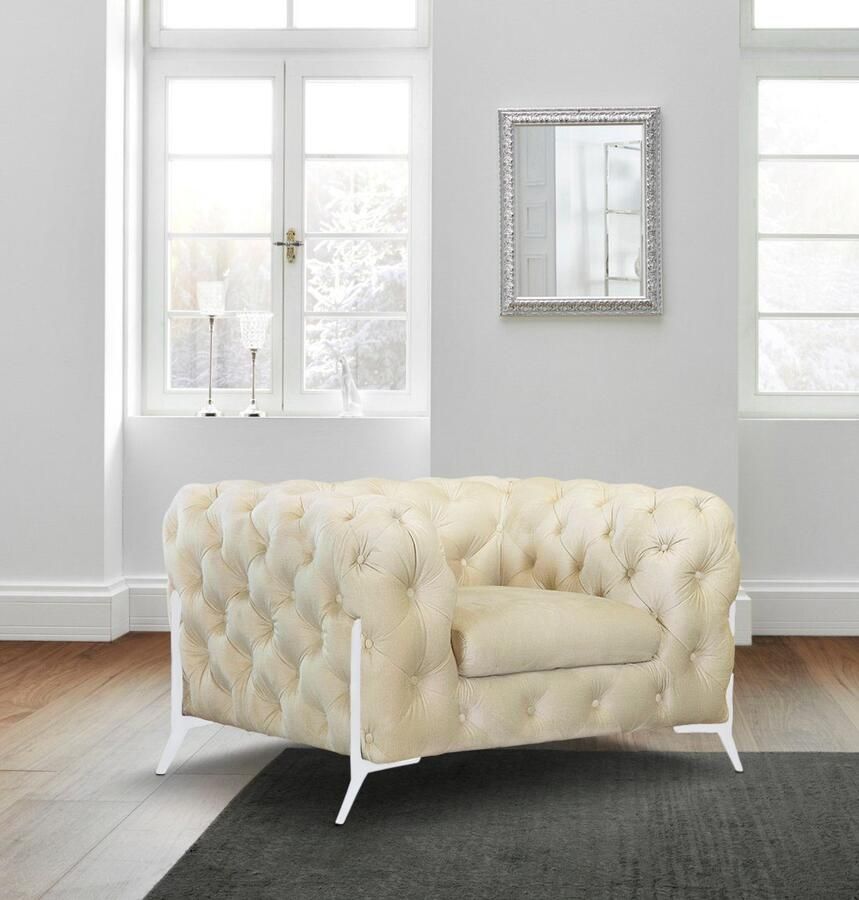 Leonique Chesterfield-fauteuil Amaury Fauteuil luxueuze capitonnage moderne chesterfield look kleur van de poten ter keuze - Foto 4